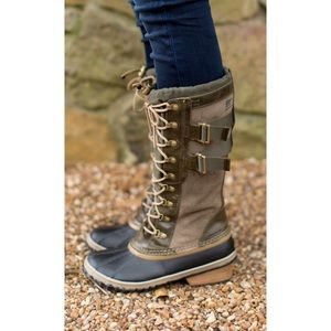 Sorel Conquest Carly II Tall Lace Up Duck Boots